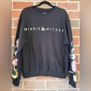 Disney Minnie & Mickey Black Sweatshirt